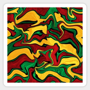 Rasta colors pattern Sticker